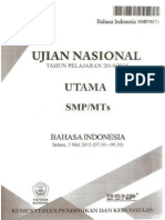 2015 - Un Bahasa Indonesia SMP