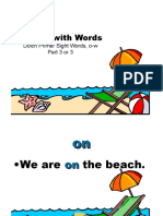 Surfing With Words: Dolch Primer Sight Words, O-W Part 3 or 3