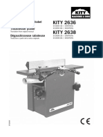 Kity 2636 Planer Thicknesser Instruction Manual