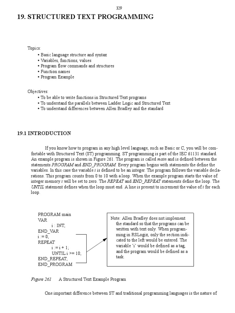 Structured Text Programming | PDF | Trigonometric Functions | Control Flow