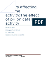 Factors Affecting Enzyme Activity DESIGN