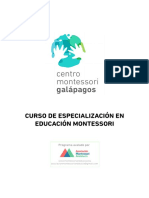 Formación Montessori Infantil y Primaria 2016. Centro Montessori Galápagos