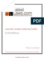 Rajasthan Judicial Service Mains Exam, 2011