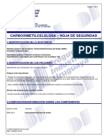 Carboximetilcelulosa - MSDS