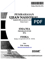 Pembahasan Soal UN Fisika SMA 2013 Paket 1