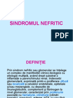 SINDROMUL NEFRITIC