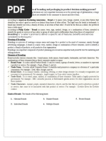 Q 4 UNIT -3 Importance of Branding and Packaging