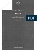 AGAMBEN, G. Stasis La Guerra Civile Come Paradigma Político Homo Sacer II 2-Bollati-Boringhieri-2015