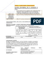 Infracciones y Sanciones Tributarias Art 173 Gabcdefghijkmnk