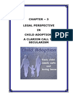 Chapter - 3 Legal Perspective IN Child Adoption: A Clarion Call To Secularism