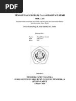 Penggunaan Bahasa Dalam Karya Ilmiah