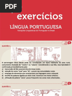 Exercícios variação linguística