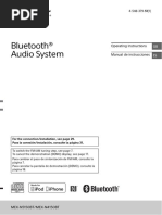 Bluetooth® Audio System: Operating Instructions Manual de Instrucciones