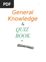 General Knowledge & Quiz Book - by Subroto Mukerji