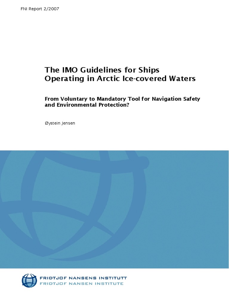 IMO Guidelines - Ice Navigation in Arctic PDF | PDF | Arctic | Ships