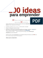 100 Ideas para Emprender