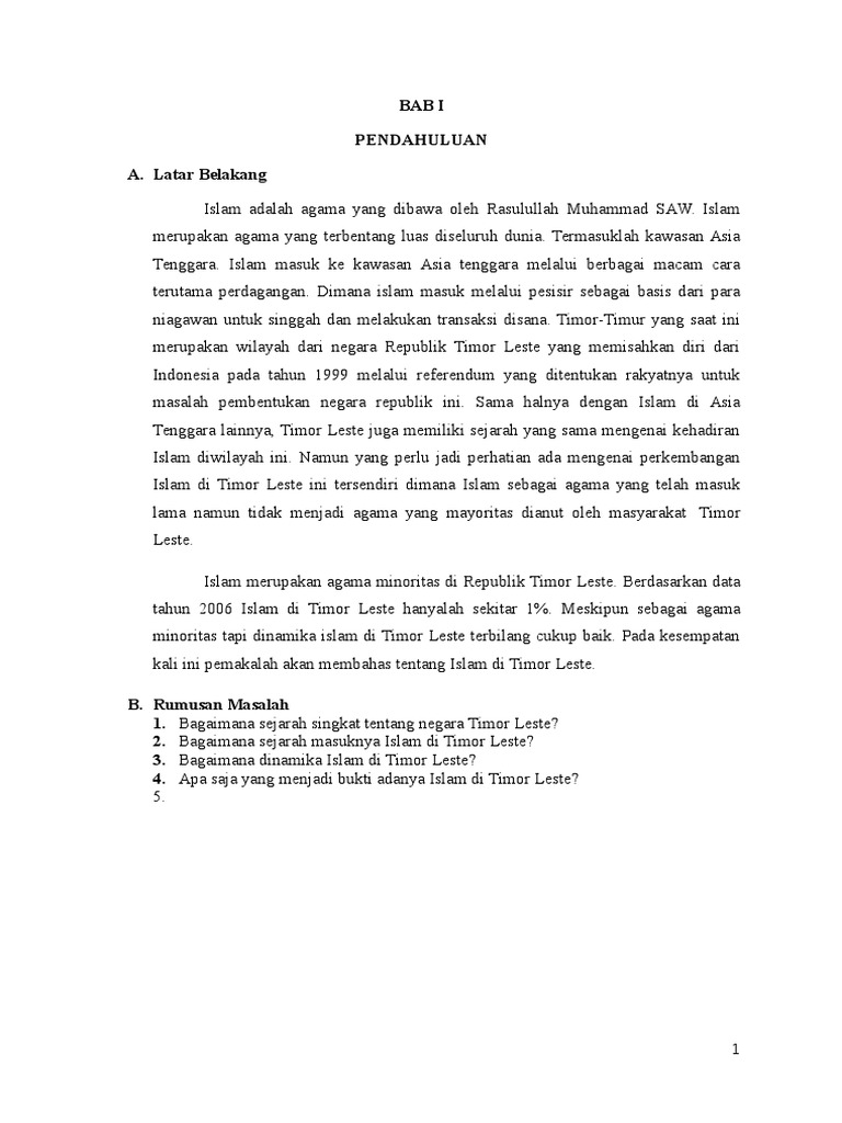 Makalah Perkembangan Islam Di Asia Tenggara