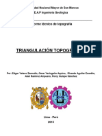 Informe topográfico triangulación
