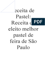 Receita do melhor pastel de SP