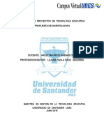 1 ActGERENCIA DE PROYECTOS DE TECNOLOGÍA EDUCATIVA PROPUESTA DE INVESTIGACIONividad 1 (ENVIADA)