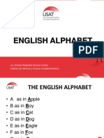 English Alphabet: Lic. Andrea Alejandra Soriano Castro Instituto de Idiomas y Cursos Complementarios