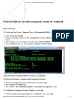 How To Hide or Unhide Computer Name On Network - NETWORKING!