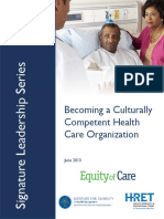 Becoming Culturally Competent Health Care Organization