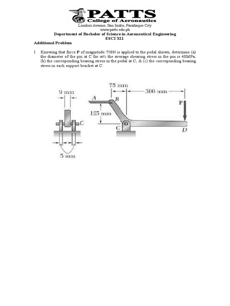 Shearing and Bearing Stress Analysis | PDF | Teaching Methods ...