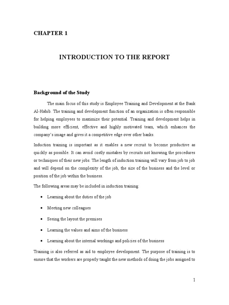 Employee Training at Bank Al-Habib | PDF | Employment | Economic ...