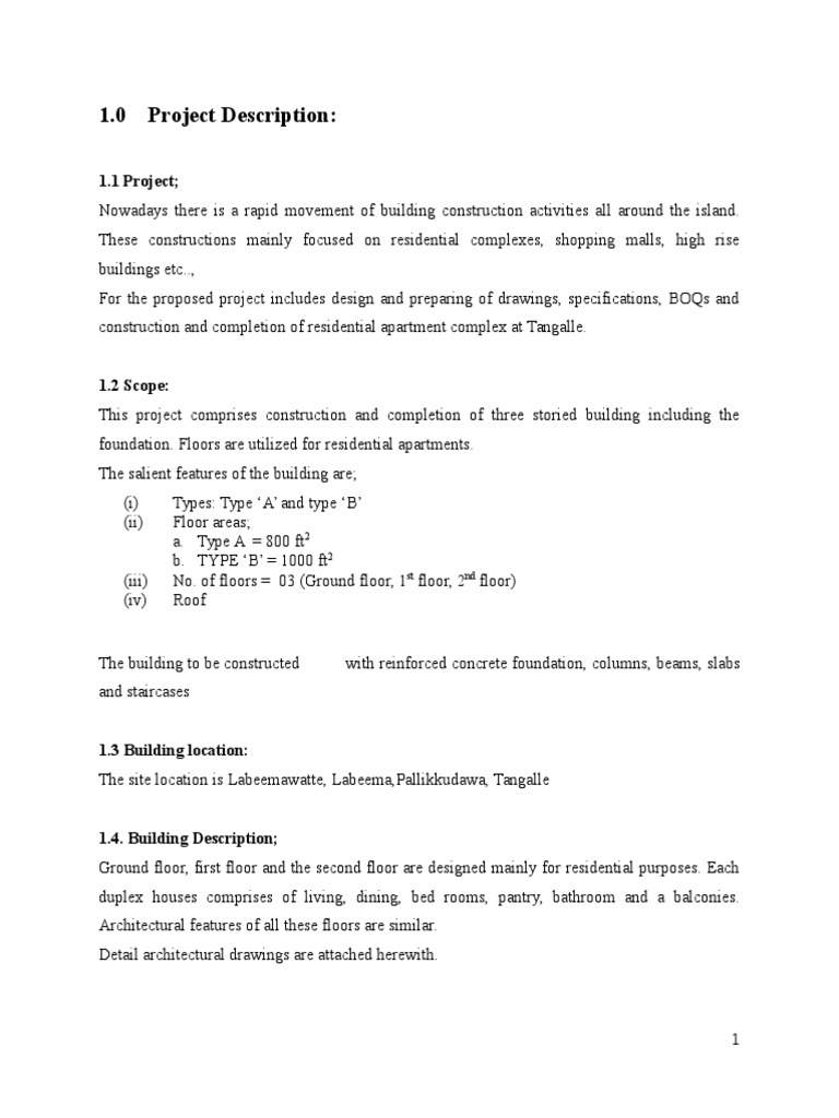 Sample For A Design Proposal | PDF | Reinforced Concrete | Concrete