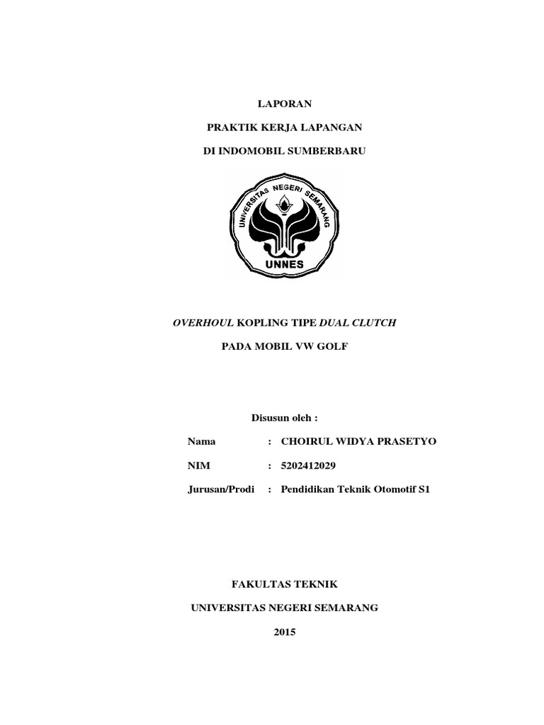 Laporan Pkl Teknik Otomotif