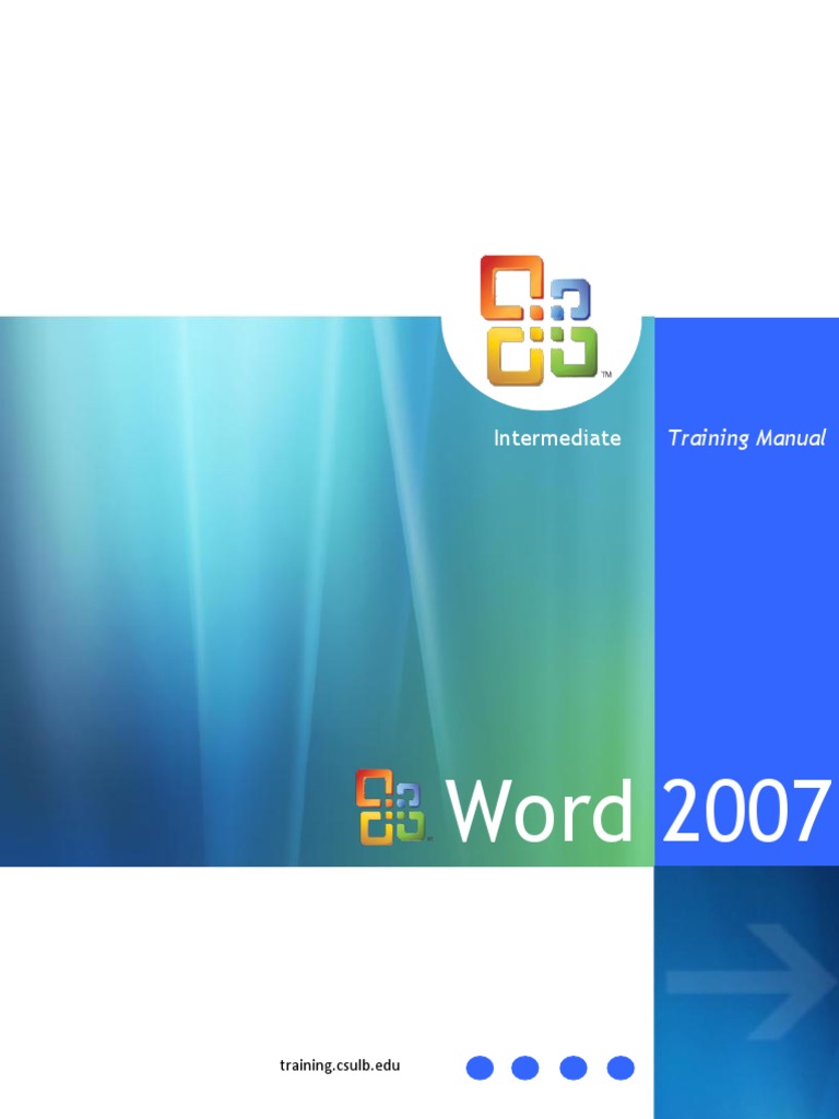 microsoft office word 2007 training manual pdf