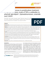 Serological Responses to Prednisolone Treatment in Leprosy Reactions- Study of TNF-α, Antibodies to Phenolic Glycolipid-1, Lipoarabinomanan, Ceramide and S100-B