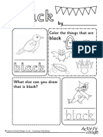 Black Colour Worksheet Us