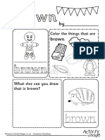 Brown Colour Worksheet Us