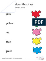 Colour Match Up: Match The Words To The Colours