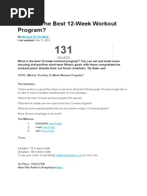 12 Week Program