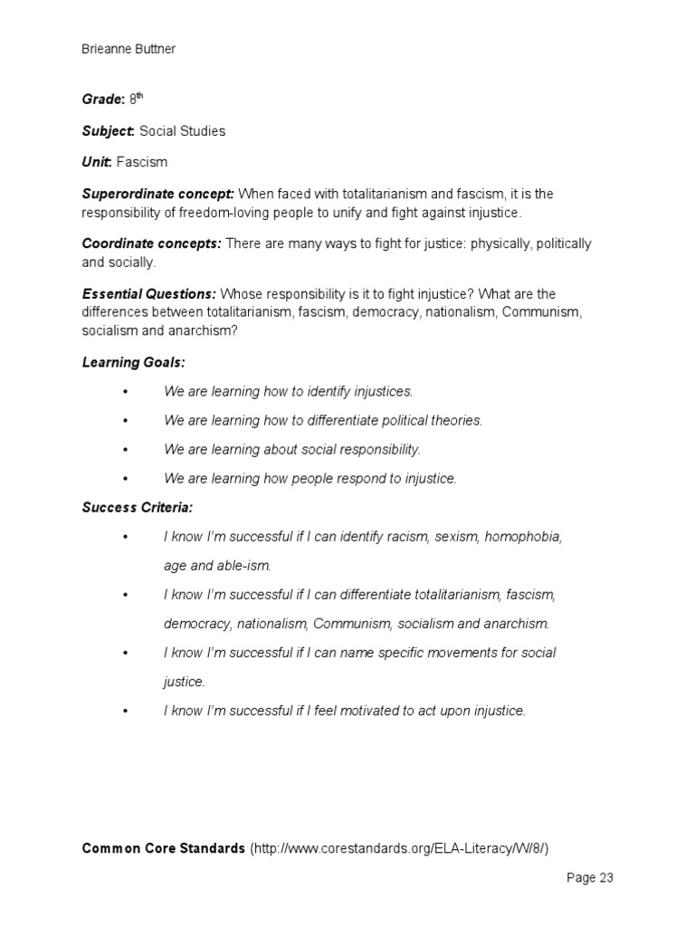 Understanding Fascism and Injustice | PDF