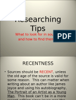 How To - Research Paper II