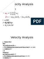 Velocity Analysis: - Bottom Part