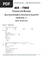 Ace of PACE Sample Paper | Elementary Geometry | Geometric ...