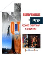 Acciones correctivas y preventivas 