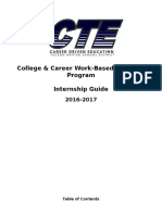 College & Career Work-Based Learning Program Internship Guide