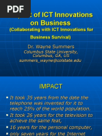 Impact of ICT Innovations On Business