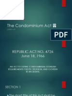 The Condominium Act Report