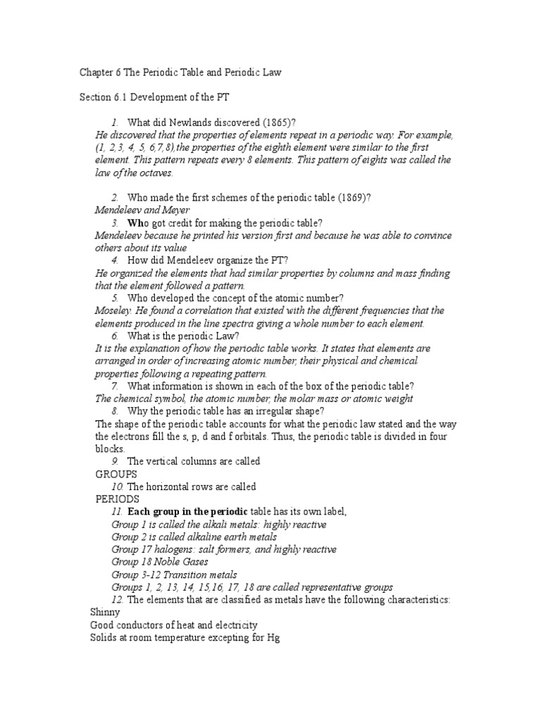 chapter 6 the periodic table and periodic law | Ion | Periodic Table