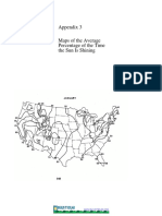 Appendix 3 Maps of The Average Percentage of The Time The Sun Is Shining