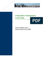 Comparative Management Costs Study Oracle Database 11g vs. Microsoft SQL Server 2008