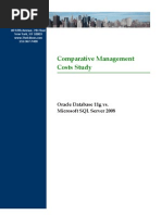 Comparative Management Costs Study Oracle Database 11g vs. Microsoft SQL Server 2008
