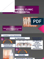 Examen Clinic Parodontal - Prima Parte